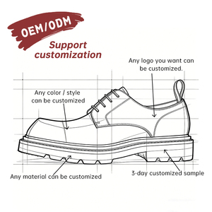 Zapatos Oxford Formales Personalizados para Hombre, con Empeine de Material Personalizado, Punta Cuadrada, Cordones, Suela de Goma Negra, Cómodos, para Otoño/Primavera/Verano - Product Image 3