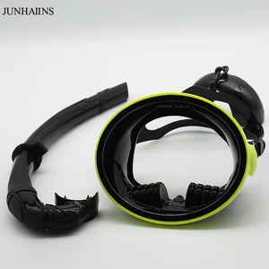JUNHAIINS Full Face Diving Mask Anti Fog Tempered Glass Snorkeling Freediving Universal Fit One Window - Product Image 4