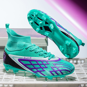 Chaussures de football pour hommes de qualité supérieure, anti-dérapantes, pour entraînement en extérieur, à haute tige - Product Image 5
