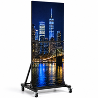 Affichage numérique LED pliable P2.5 4K HDR10, totem publicitaire avec CMS intégré, vente chaude