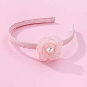 ที่คาดผมแฟชั่นสำหรับเด็กผู้หญิงอุปกรณ์เสริมสำหรับผมแถบคาดศีรษะผ้าเล็กดอกไม้ทำด้วยมือเครื่องประดับผมมุก - Product Image 4