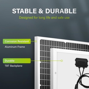 Panneaux solaires monocristallins haute efficacité 12V 18V 24V 48V 50W 100W 200W 300W 350W 400W 500W - Product Image 1