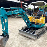 Miniexcavadora Usada de Alta Calidad, Modelo U008, 3 Toneladas, Año 2007, Motor, Rodamientos y Bomba de Origen Japonés, para Video