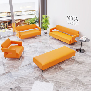 Sillón de Oficina Profesional de Alta Calidad, Tapizado en Cuero, Mueble de Oficina, Silla para Sala de Espera, Banco de Recepción - Product Image 5