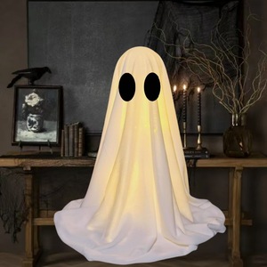 Fantôme lumineux en tissu pour Halloween avec boîte à piles AAA - Figurines lumineuses 3D personnalisées en tissu portables pour bureau - Product Image 2