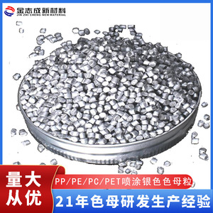 No-Spray Silver Masterbatch For PP PE ABS PET PC Injection Molding High Dispersion Weather Resistant 99 Active Content - Product Image 5
