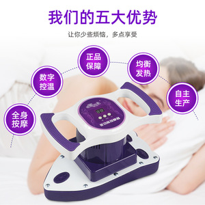 Handheld High Frequency Vibration Massager With <b>Heating</b> Adjustable Settings Full Body Massage <b>USB</b> Rechargeable Purple - Product Image 1