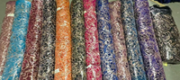 Dernière Nouveauté : Tissu de Luxe Brodé de Paillettes et Perles de Bolivie, Dentelle Française Faite Main de Haute Qualité pour Mariage ou Soirée