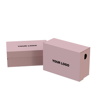 Boîte à chaussures en papier durable, multi-styles, couleur personnalisée, pour chaussures en cuir et baskets