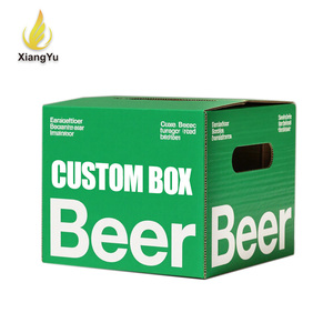 Caja <span class=keywords><strong>de</strong></span> Cartón Corrugado Personalizada con 6 Divisores <span class=keywords><strong>para</strong></span> <span class=keywords><strong>Botellas</strong></span> <span class=keywords><strong>de</strong></span> Cerveza y <span class=keywords><strong>Vino</strong></span>, <span class=keywords><strong>Cajas</strong></span> <span class=keywords><strong>de</strong></span> <span class=keywords><strong>Envío</strong></span> Grandes <span class=keywords><strong>de</strong></span> Cartón con Asa y Logotipo - Product Image 1
