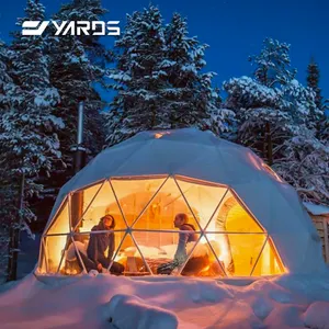Luxury Igloo Transparent Camping Dome Tent Small Family Cheap Geodome Outdoor Glamping Geodesic Dome Tent House
