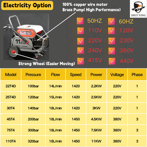 15HP 11kw Three Phase 5000 psi High Machine Drain Cleaning Machine - Product Image 3