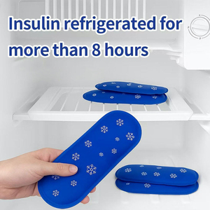Compresa de Gel Reutilizable, Flexible y Duradera para Alivio del Dolor, Mini Compresa de Gel Frío/Caliente para Diabéticos, Estuche Refrigerante para Pluma de Insulina - Product Image 4