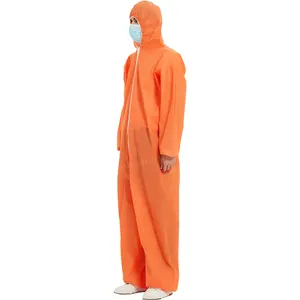 PPES Suits SMS Safety Suit Factory Chemical Disposable Isolation Gowns Disposable Protective Coveralls