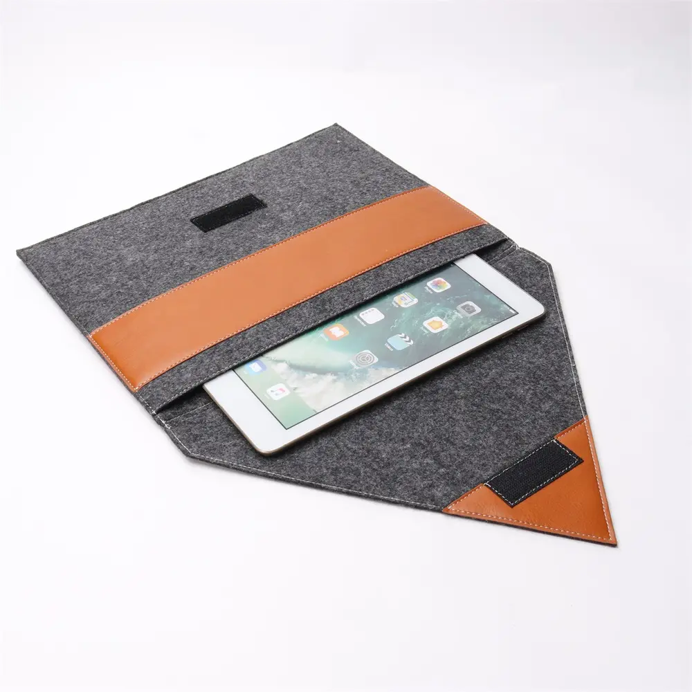 Custom Design Protective Slim Case For Ipad Printed Felt Leather Pouch For Man Tactical Laptop Bag Cheap Laptop Sleeve