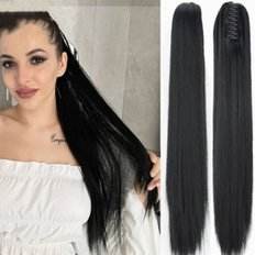 Parrucca da donna a lunga durata WFH0M3T con pinze per coda di cavallo - Product Image 1