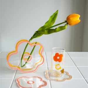 Vasos de Acrílico Transparente con Forma de Flor para Postres, Protección de Mesa, Exhibición Elegante, Marca JUST CASE - Product Image 5