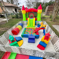 Aire de jeux pour enfants commerciale fosse à balles intérieure et toboggan aire de jeux pour enfants équipement de jeu doux intérieur