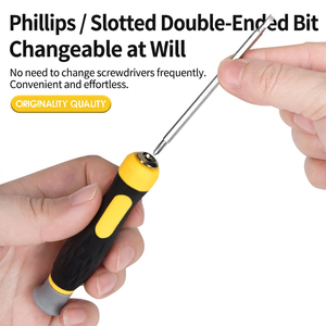 <b>Multi</b> <b>Bit</b> <b>Screwdriver</b> Cross Phillips Interchangeable <b>Bit</b> Anti Slip Handle Diy Tool - Product Image 1