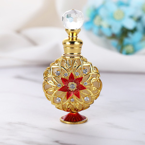 Botella plana de girasol Popular de 10M botella de perfume creativa de lujo Dubai Oriente Medio característica botella de aceite esencial al por mayor - Product Image 1