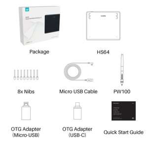 Tablette graphique numérique Huion <span class=keywords><strong>HS64</strong></span> pour les designers, les artistes, les enseignants, les architectes et les étudiants - Product Image 5