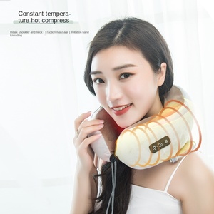 Oreiller de voyage transfrontalier en forme de U avec fonction de massage chauffant et pétrissant pour la maison, protection pour le cou et la taille, fabriqué comme cadeau - Product Image 3