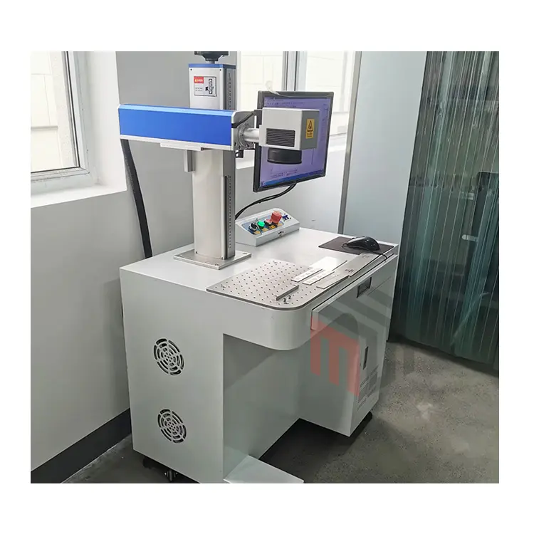 50w Handheld Laser Engraver Portable Large Format Splicing Fiber Laser Marking Machine For Metal Nonmetal Materials