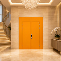 Serrure Intelligente en Acier Galvanisé pour Porte d'Entrée Double Battant, Sécurité Renforcée avec Empreinte Digitale, Système Push-Pull pour Villa, Appartement, Salon