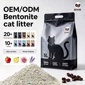 ซัพพลายเออร์ BENJIE ขายส่ง จัดส่งเร็ว ทรายแมวเบนโทไนต์แบบก้อน 5 ลิตร ดูดซับกลิ่น ฝุ่นน้อย - Product Image 1