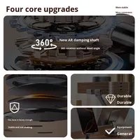 Support de téléphone pliable rotatif à 360° en bois et alliage, pour téléphones mobiles, tablettes, bureau, support paresseux pour regarder des diffusions en direct