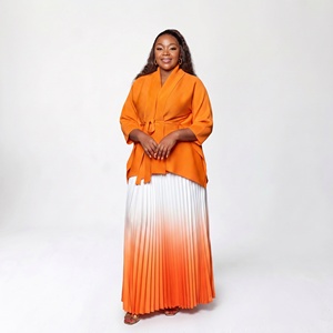 Miyake Nuova Collezione 2026, Set Due Pezzi da Donna, <span class=keywords><strong>Abbigliamento</strong></span> alla Moda, Top e Gonne Plissettate Casual, Vestiti Casual - Product Image 6