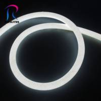 33mm 360 Degrés Tissage Led Neon Light Strip 3000K Neon Lights Décoration IP65 10W Neon Flex 24v pour l'éclairage de design d'intérieur
