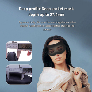 100% Silk 3D Weighted Contorneada Eye Cover Block Máscara <span class=keywords><strong>para</strong></span> <span class=keywords><strong>dormir</strong></span> con extensiones de pestañas postizas <span class=keywords><strong>para</strong></span> mujeres y hombres Yoga Travel - Product Image 5