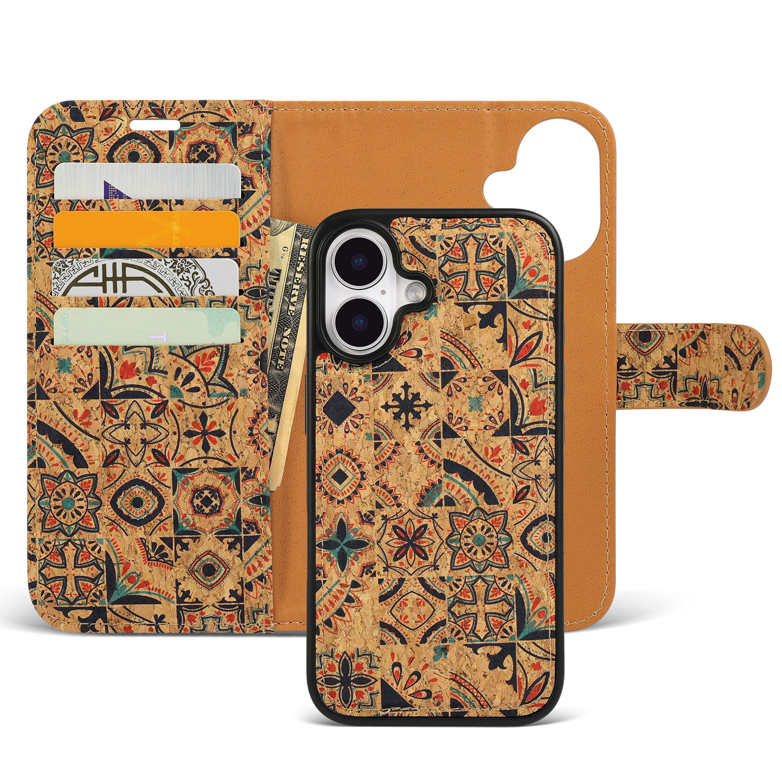 Floral marron rétro