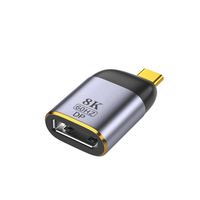 Gray 8K Type-C to DP adapter