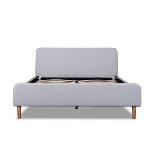 Base de lits d'hôtel rembourrés populaires avec <span class=keywords><strong>pieds</strong></span> métalliques 140x200, 160x200cm, lits souples populaires à vendre - Product Image 2