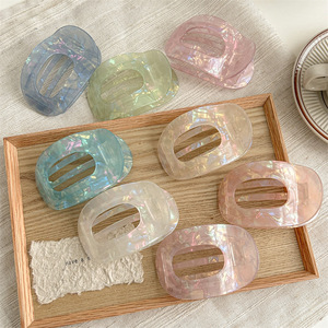 Vendita calda nuova molletta piatta alla moda acetato acrilico mollette per capelli colorate coda di cavallo squalo <span class=keywords><strong>cilp</strong></span> - Product Image 4