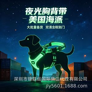 Harnais pour animaux de compagnie qui brille dans le noir pour chiens, livraison internationale porte à porte avec dédouanement et taxes incluses - Product Image 3