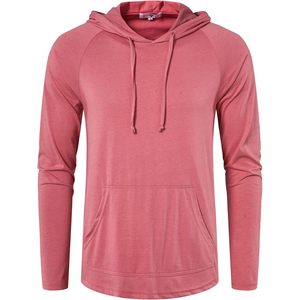 SIR7 Men's Lightweight Hoodie Long Sleeve Raglan Sleeve Quick Dry Pocket Hooded Sweatshirt Workout Casual Wear - Product Image 2