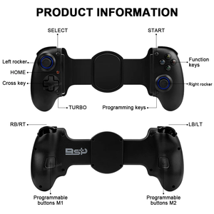 Manette de jeu mobile D10 à double vibration, extensible, multifonction, pour streaming, compatible Android, iOS, Switch, PC, PS3, PS4 - Product Image 6