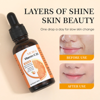 Sérum à la vitamine C 30 ml pour le visage, haute concentration, éclaircissant et anti-rides avec vitamine E, étiquette privée, vente en gros
