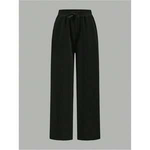 FOXA Lot de 2 pantalons de survêtement en molleton éponge pour fille, coupe large, taille élastique avec poches, en coton respirant - Product Image 5