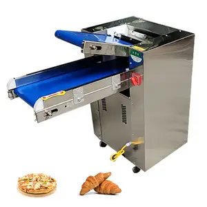 Chapati Presser Pizza Croissant Otomatis Sheeter Mesin Pemotong Adonan Tekan Adonan Fondant Kecil untuk Penggunaan Di Rumah