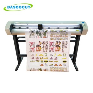 Teneth ve Bascocut Sticker vinil yarım kesme makinesi/otomatik kontur çizim kesici