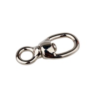 Mousqueton rapide en fonte malléable pour laisse d'animal de compagnie, mousqueton à ressort métallique, connecteur de sécurité pour équipement extérieur, accessoires de quincaillerie