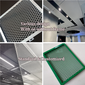 מפעל סיטונאי שחור צבע רשת מתכת אלומיניום תקרת למסעדה - Product Image 2