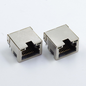 Connecteur Ethernet RJ45 blindé JISJACK série 4.2 8P8C SMT traversant avec languette LED intégrée - Product Image 5