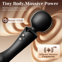 Großhandel Wiederaufladbarer Silikon Doppelendiger Vibrationsstab G-Punkt Vibrator für Frauenkörper Erwachsenen-Sexspielzeug