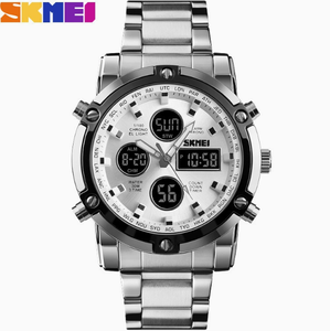 Montre Fenyi multifonctionnelle étanche à double affichage, bracelet en acier, haute qualité, tendance, pour homme - Vente en gros - Product Image 5