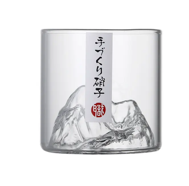 日本3Dマウンテンウイスキーグラスグレイシャーウイスキーロックグラスウイスキーグラスワインタンブラーマグウイスキーセット